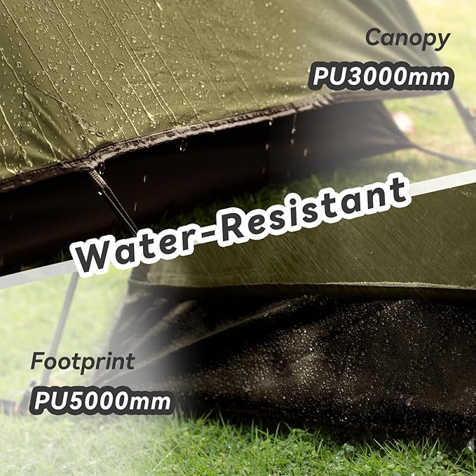 Forceatt Camping Tent 2/3/4 Person, Professional Waterproof & Windproof Lightweight Backpacking Tent Suitable for Outdoor,Hiking,Camping, Mountaineering and Travel