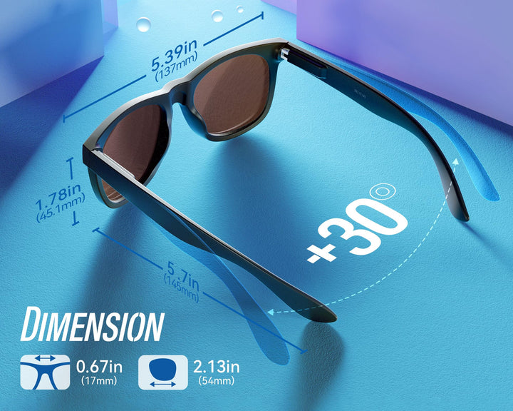 VELAZZIO Polarized Sunglasses for Men and Women Unisex Ultralight Frame UV400 Protection Sunglasses for Driving Cycling Skiing, Black Frame Red Lens