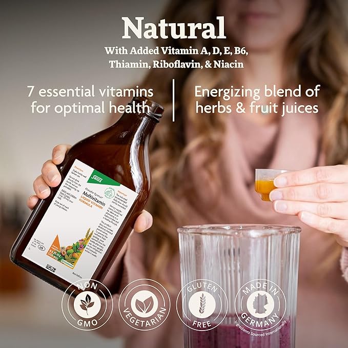 Floradix Epresat Adult Multivitamin - Daily Liquid Multivitamin with Vitamin A, Milk Thistle & More for Wellness - Energy Support & Liver Health Support* - Vegetarian, Non-GMO - 8.5 fl oz