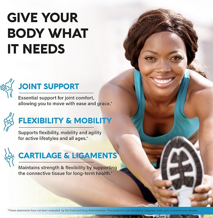 Glucosamine Chondroitin MSM Collagen | FSA HSA Eligible | Joint Support Supplement 2800 mg | Made in USA | FSA Approved Product Items | Flexibility Nutritional Vitamins | For Men & Women, 120 Capsules