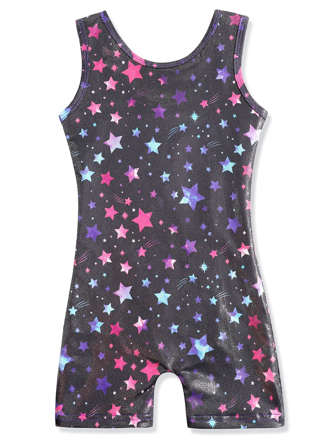 HOZIY Girls Gymnastics Leotards 5t 5/6 Years Biketards Gymnastics Outfits Bodysuits for Kids Black Meteor