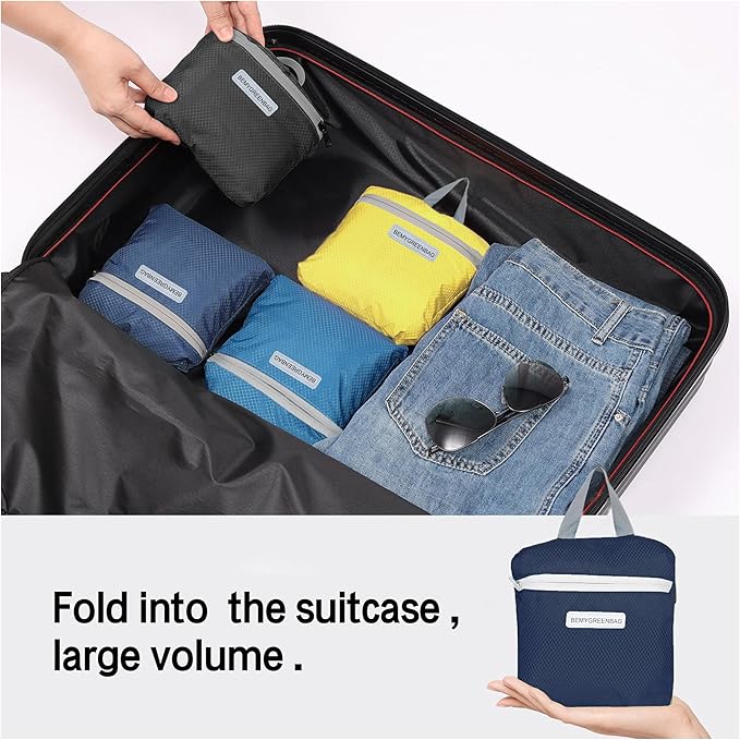 35L Foldable Waterproof Backpack For Outdoor Sports Travel Inside Wet Clothes Compartment Packable For Multiple