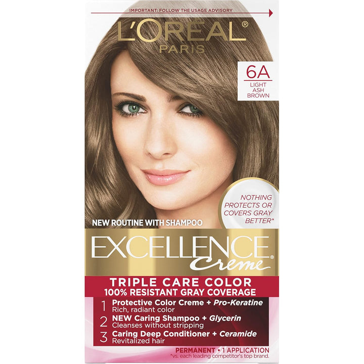 5RB Medium Reddish Brown Hair Color | L'Oreal Paris Excellence Creme – 8 Weeks Gray Coverage