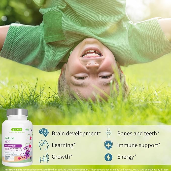 Methylated Kids Multivitamin Gummy + Methylated Men's Multivitamin Bundle, MTHFR Supplements with Active B-Vitamins, Clean Label, by Igennus