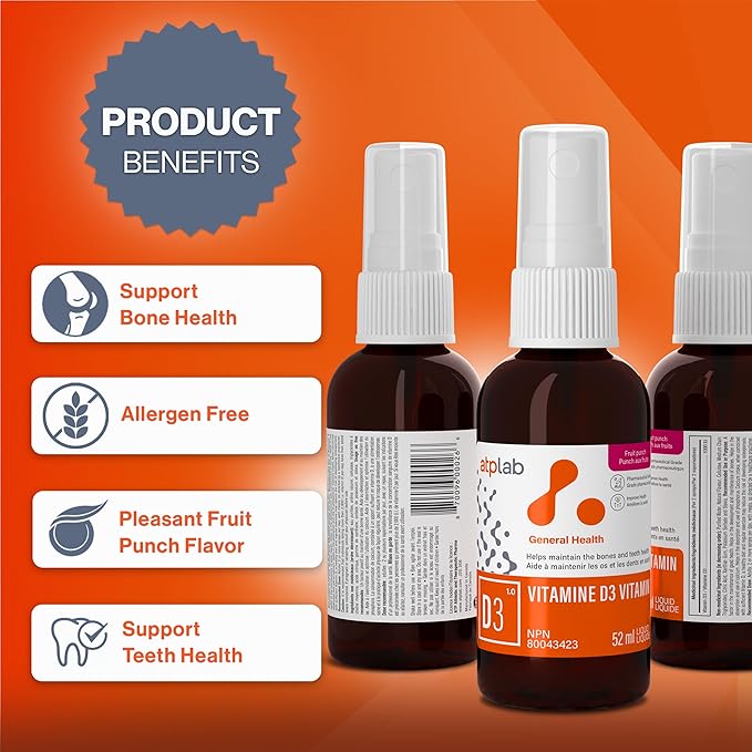 ATP LAB - Vitamin D3 - Vitamin D3 1000 IU Oral Spray 52 ML
