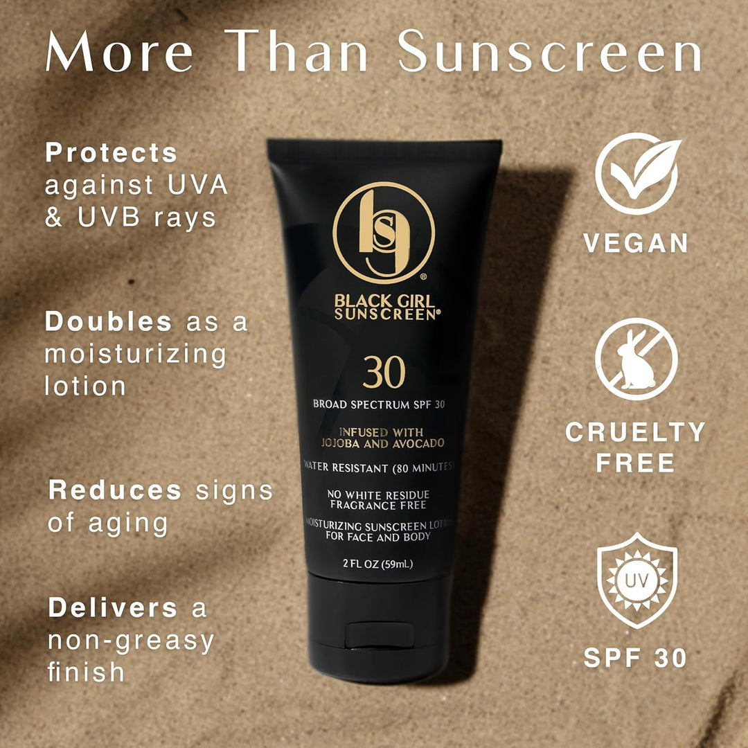 Moisturizing Sunscreen Lotion SPF 30 | No White Residue | For Melanin-Rich Skin