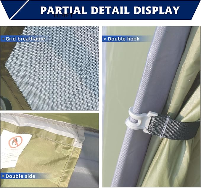 7.2 × 4 × 4 Feet Single Backpack Tent, Waterproof Camping and Hiking Tent can be Used by One Person, Light and Durable