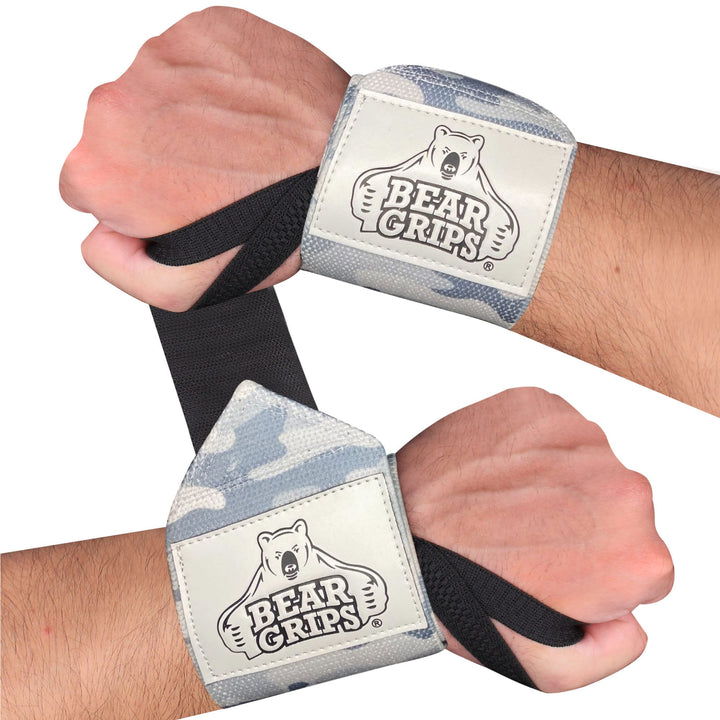Bear Grips Wrist Wraps for Weightlifting | Weight Lifting Wrist Straps for Weightlifting | Extra Strength Gym Wrist Wraps | Two Wrist Wrap Per Pack | 12” & 18” | Lifting Wrist Wraps for Men & Women