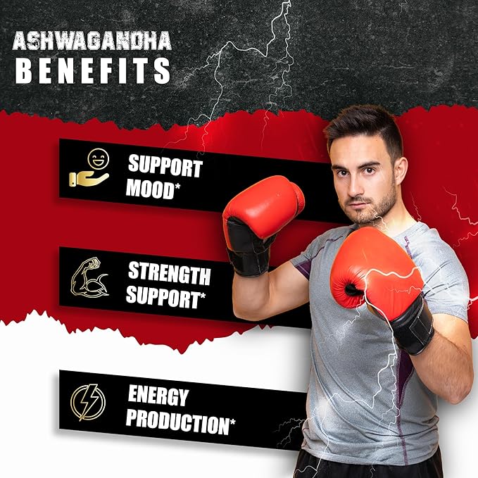 Ashwagandha Maca Root with Turmeric, Ginger, Ginkgo Biloba, Black Pepper - 90 Count - 3 Month Supply