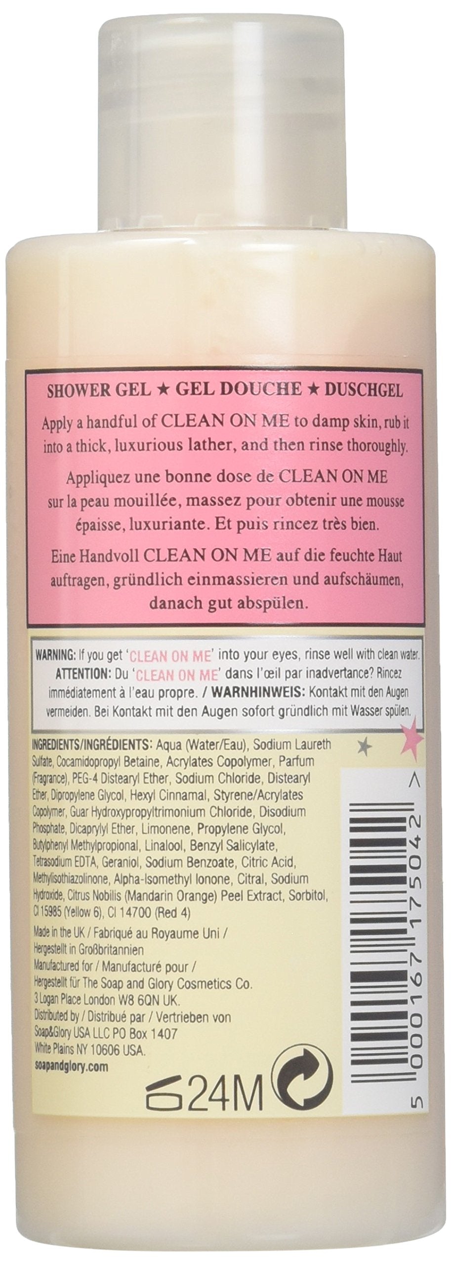 Soap & Glory Clean On Me Creamy Moisture Shower Gel 2.5 ounce