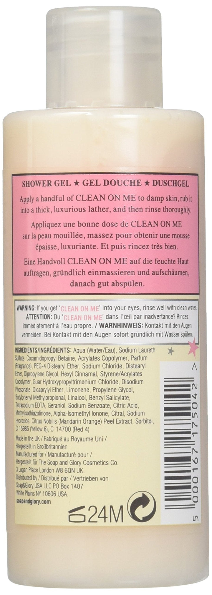 Soap & Glory Clean On Me Creamy Moisture Shower Gel 2.5 ounce