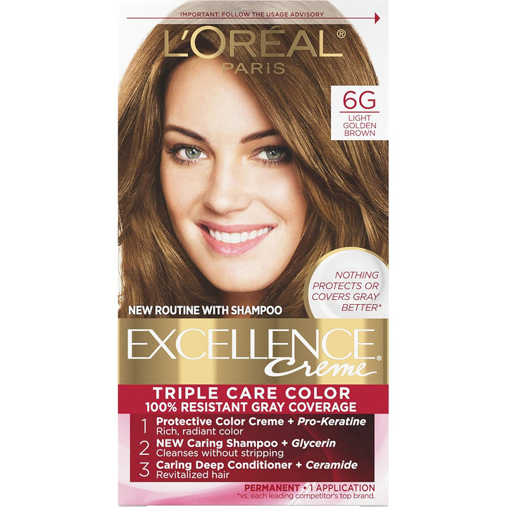 5RB Medium Reddish Brown Hair Color | L'Oreal Paris Excellence Creme – 8 Weeks Gray Coverage