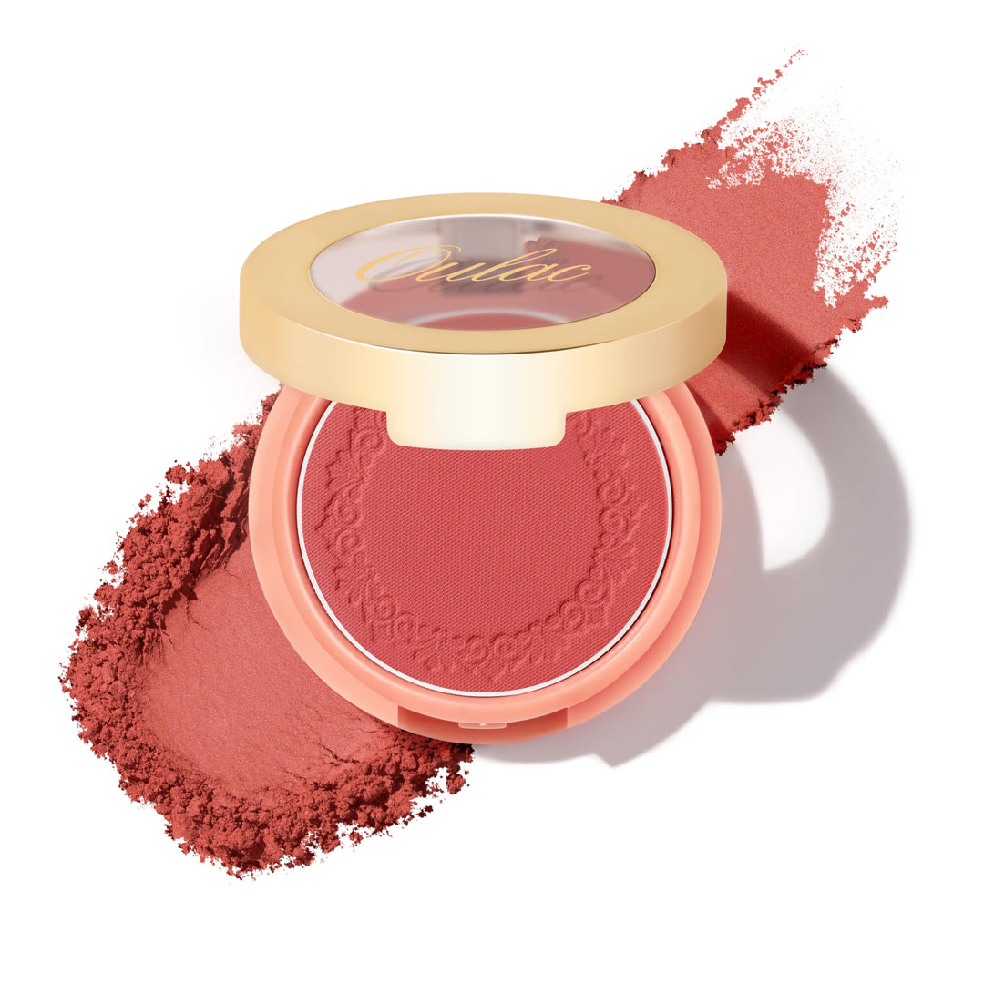 Oulac Matte Blush| Highly Pigmented Powder| Natural Matte Glow| Cruelty-Free Blush With Rose Oil| 08 The Miracle 4.8G