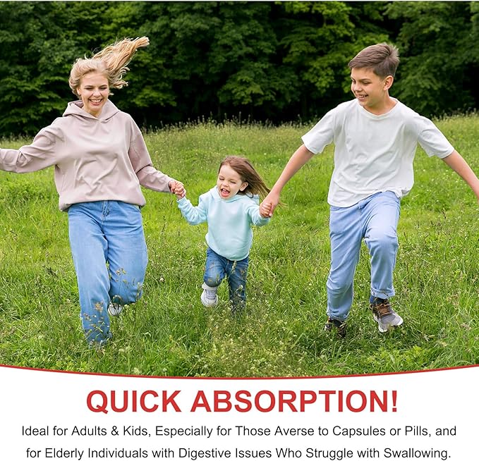 Magnesium Glycinate Liquid,Magnesium Glycinate Drops,High Absorption Magnesium Supplement with Cellulose Fiber, Bromelain,Vitamin B6,C,D Promotes Nerv,Relaxation,Sleep Support