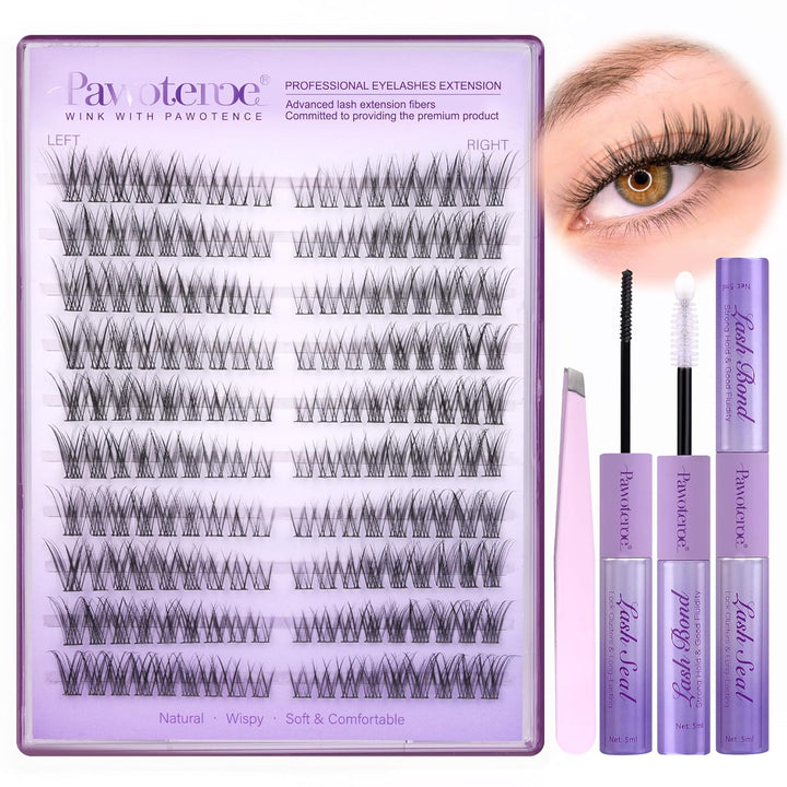 80D Mink Lash Clusters | 240pcs Individual Eyelash Extensions 10-20mm