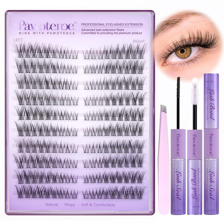 40D Cluster Eyelash Extensions | 280pcs Mix Length 9-16mm | Self-Application