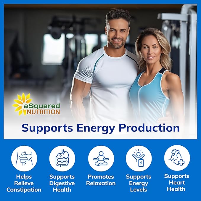 aSquared Nutrition Magnesium Citrate 833mg Supplement - 200 Capsules - Max Strength Vegan Mag Citrate Powder Pills to Support Pure Function of Muscles, Heart & Bones - Helps Increase Energy