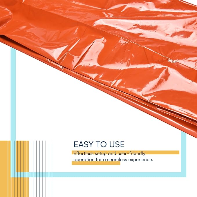 ACOWAY Survival Blanket - Bivy Sack - Emergency Sleeping Bags for Survival - Sleeping Bag Suit - Versatile Orange Outdoor Gear for Unmatched Protection and Durability - Set of 3.9 x 1.9in