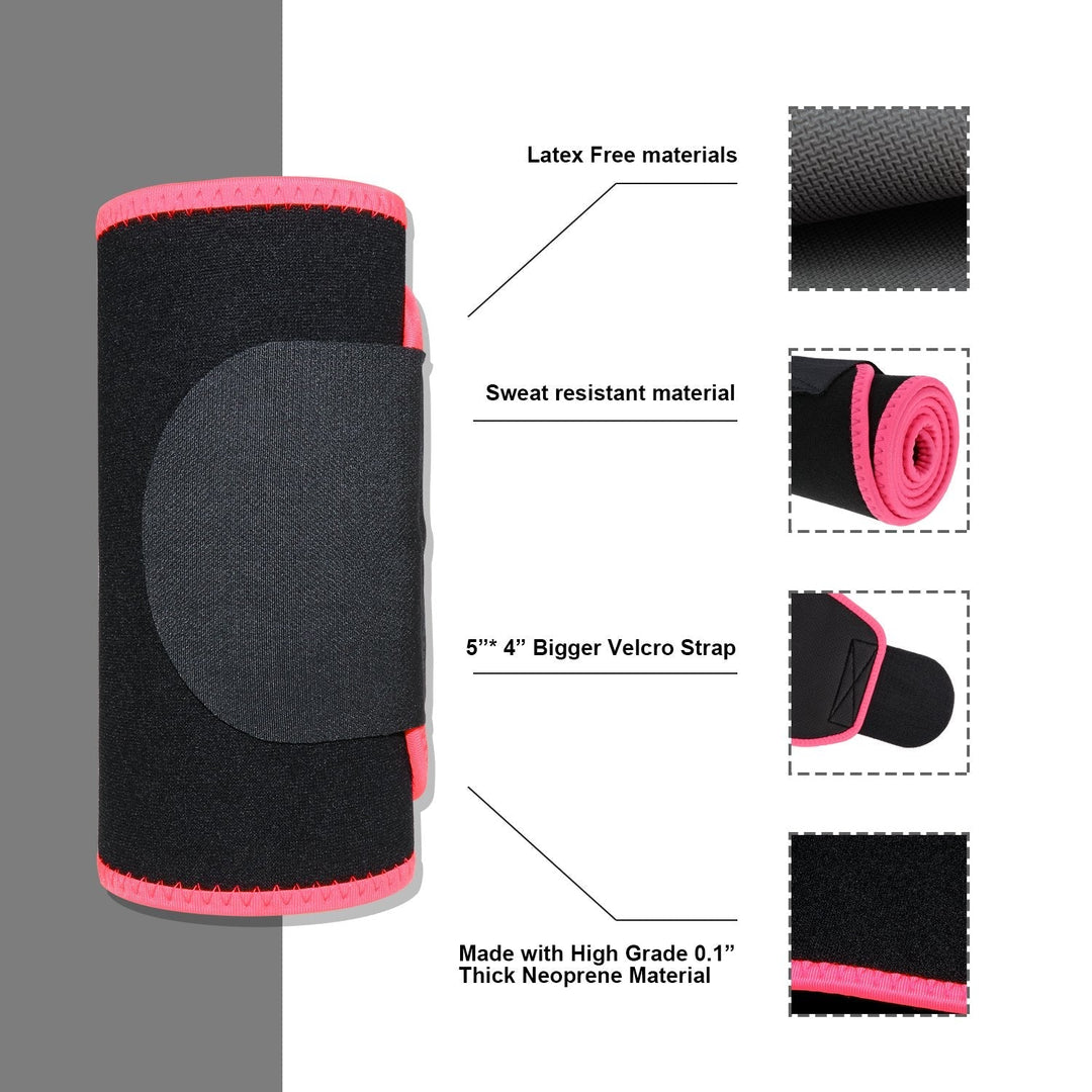 Biange Waist Trainer for Women Men Sweat Belt Waist Trimmer Belly Band Stomach Wraps