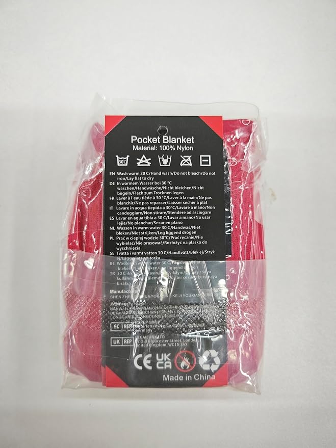 Picnic Blanket, Mini Pocket Beach Mat 27.5 x 43.3IN (1-2 People) Foldable, Lightweight Waterproof Sand Free, Foldable Thin Ground Sheet for Outdoor Camping Hiking Travel - with Hand Strap