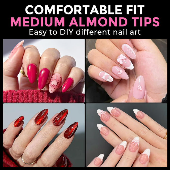 XXL Square Gel Nail Tips | 120 PCS Extra Long | No C Curve | DIY Home Use
