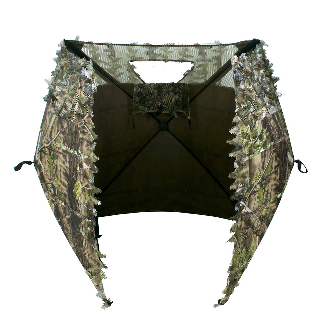 AUSCAMOTEK Turkey Hunting Pop up Ground Blind Portable Quick Setup Lightweight Deer Blind Camouflage Tent Green