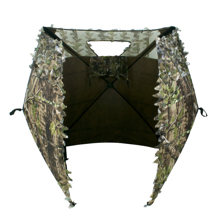 AUSCAMOTEK Turkey Hunting Pop up Ground Blind Portable Quick Setup Lightweight Deer Blind Camouflage Tent Green