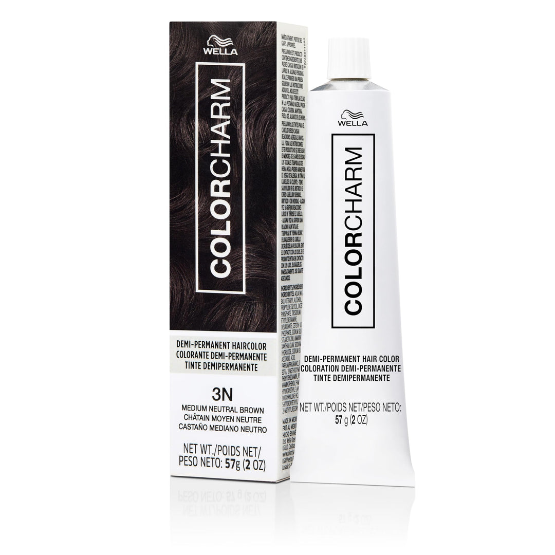 COLORCHARM Demi Permanent Hair Color 3N Medium Neutral Brown Gloss, Refresh and Tone 2 Fl Oz