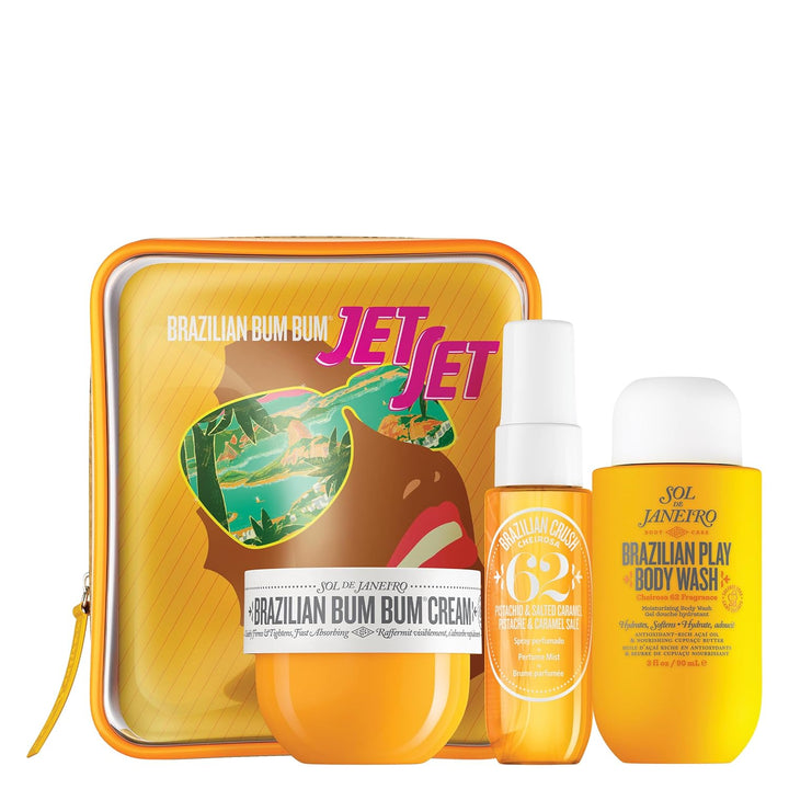 SOL DE JANEIRO Jet Set | Travel-Size Body Care Set | Tropical Fragrance