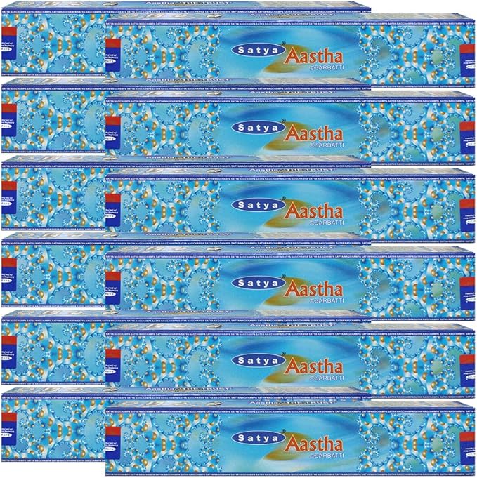 Aastha Incense Sticks and Incense Stick Holder Bundle Insence Insense Satya Incense