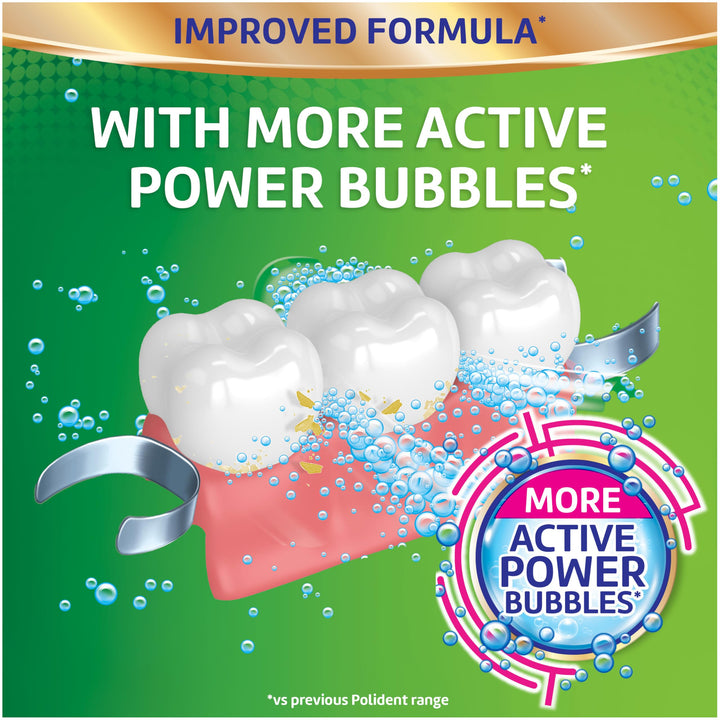 Polident Smokers Antibacterial Dental Appliance Cleanser Tablets, 90 Count