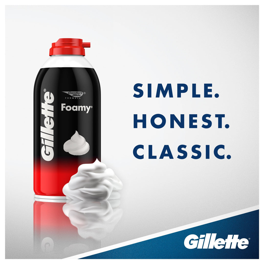 Gillette Foamy Regular Shaving Foam, 2 oz (Pack of 4)
