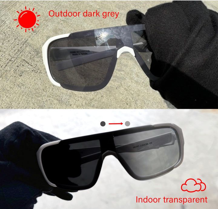 XII WY Kids Sunglasses photochromic Polarized UV Protection Flexible Rubber Glasses Shades for Boys Girls