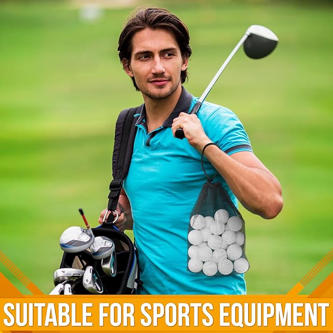 Mesh Bags Drawstring 5Pcs S – Strong, Lightweight, Breathable Mesh Bag with Quick-Dry and Tear-Resistant Design – Easy to Tighten and Adjust for Travel, Sports, Swimming, and Ball Storage