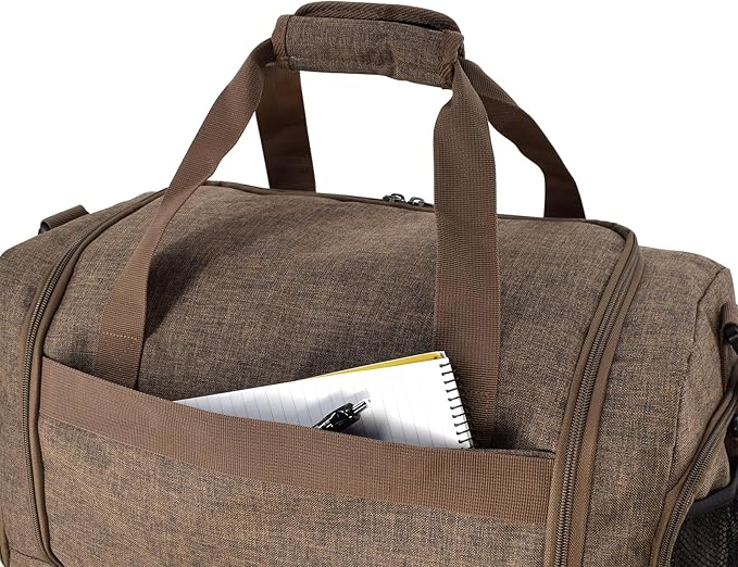 Ultimate Gym Bag 2.0: The Durable Crowdsource Designed Duffel Bag with 10 Optimal Compartments Including Water Resistant Pouch