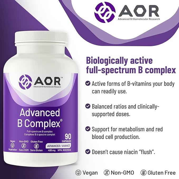 AOR Advanced B Complex, 90 CT