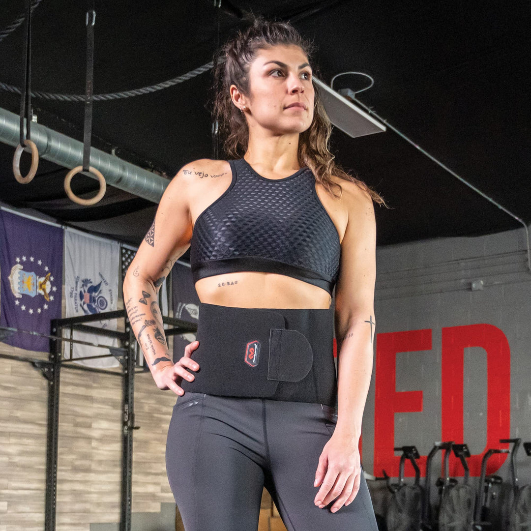 McDavid Waist Trimmer Belt, Waist Trainer for Women, Promotes Sweat & Weight Loss in Mid-Section, Sold as Single Unit, Black