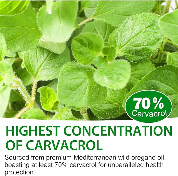 Organic Oregano Oil Liquid Drops, Natural Herbal Supplement with Oil of Oregano Drops, Immune, Digestive Support & Energy, Non-GMO, Gluten Free, 2 FL OZ