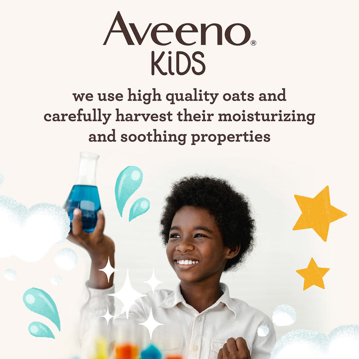 Aveeno Kids Hydrating Detangling Spray with Oat Extract, Quickly & Gently Detangles Kids' Hair, Tear-Free & Suitable for Skin & Scalp, Light Fragrance, Hypoallergenic, 10 fl. oz