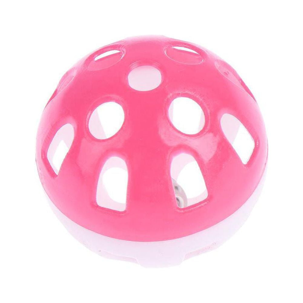 7Counts Plastic Ball Cat Toys Lattice Balls with Bell Jingle Kitten Toy