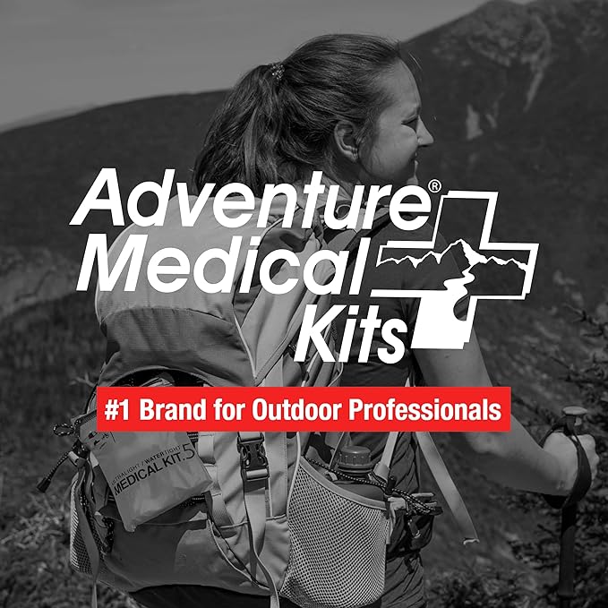 Adventure Medical Kit Ultralight/Watertight Medical Kit .5-1 Person, 1-2 Days - Includes Bandages, Blister Essentials & More - Perfect for Hiking, Biking & Climbing