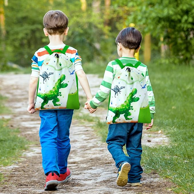 WAWSAM Gym Drawstring Backpack String Bag - 15” x 17” Sports Gym Bag for Kids Waterproof Swimming Beach Shopping Yoga Bag