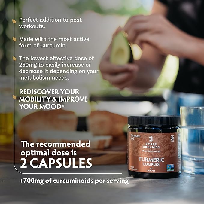 Turmeric Curcumin C3 Complex with BioPerine 1050mg - Natural Joint Support - 95% Curcuminoids & Black Pepper Extract for Ultra High Absorption & Potency - Non GMO - Gluten Free - 60 Vegan Capsules