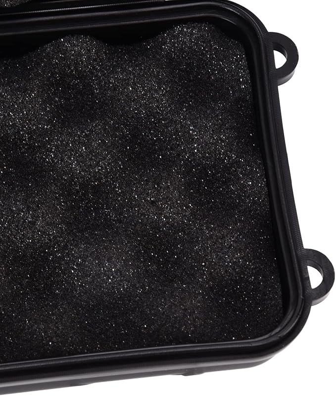 Anti-Pressure Shockproof Container Box, Small Waterproof Plastic Dry Storage Box with Foam, for Outdoor Camping Wilderness Survival