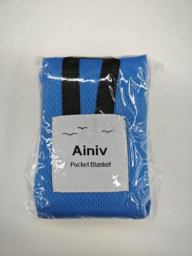 Picnic Blanket, Mini Pocket Beach Mat 27.5 x 43.3IN (1-2 People) Foldable, Lightweight Waterproof Sand Free, Foldable Thin Ground Sheet for Outdoor Camping Hiking Travel - with Hand Strap