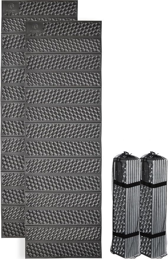 REDCAMP Foldable Foam Camping Pads for Sleeping, Waterproof Closed Cell Foam Camping Sleeping Pad - Ultra-Lightweight for Hiking & Backpacking, R-2.1 Insulated, Royal Blue/Grey/Green/Brown/Khaki