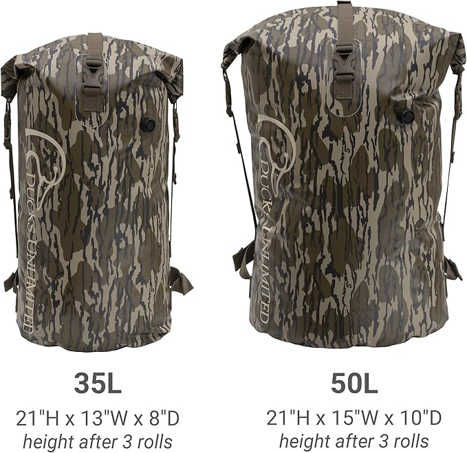 ALPS OutdoorZ Guardian Backpack Dry Bag, Mossy Oak Original Bottomland, 50L