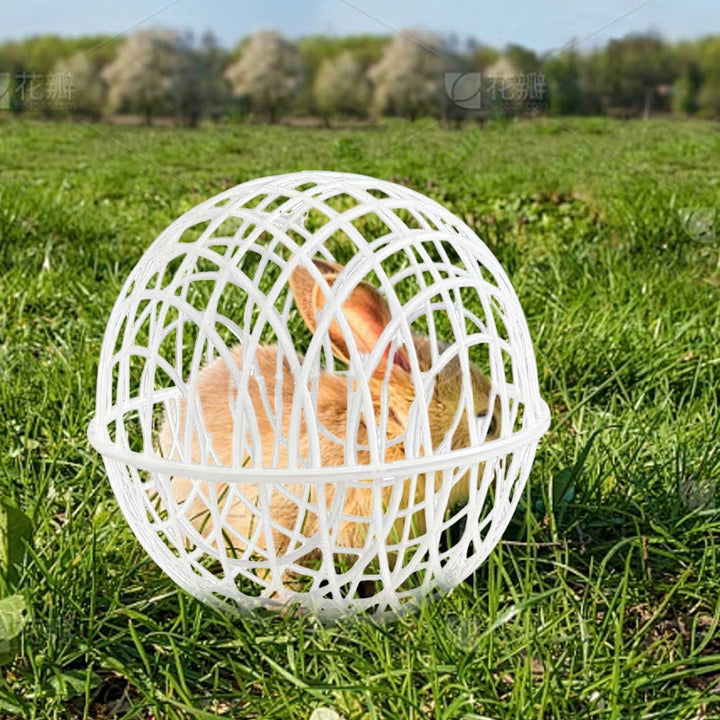 Ball-Shaped Movable Chicken Coop, Outdoor Rollable Round Chicken Cage, Pigeon Rabbits Safe Walking Net, Chicken Safety Ball Cage for Pet Safety Outdoor Farm Use