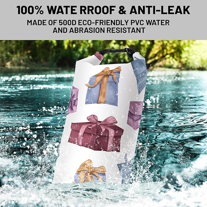 Waterproof Dry Bag,Gift Box Small Waterproof Backpack 5L/10L/20L Floating and Lightweight Bags for Kayaking, Boating, Fishing, Swimming and Camping