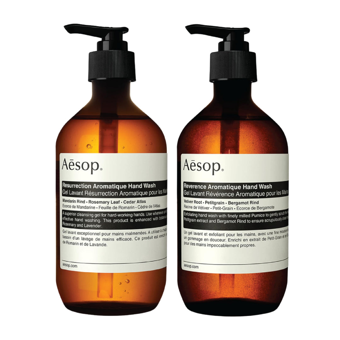 Aesop Reverence And Resurrection Aromatique Hand Wash Set | Gently Cleanses, Exfoliates, And Leaves Hands Smooth, Purified, And